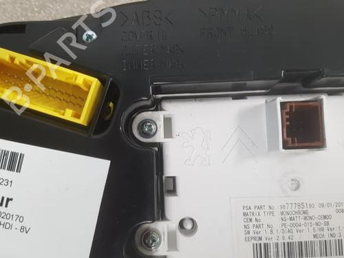 Instrument cluster PEUGEOT 5008 (0U_, 0E_) 1.6 HDi | BP24777852C47 