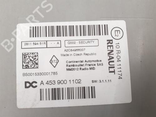 Used Radio Radio SMART FORFOUR Hatchback (453) 1.0 (453.042, 453.043) (71 hp) 24772442 24772442