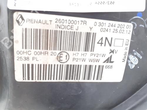 Lyskaster høyre RENAULT MEGANE III Grandtour (KZ0/1) 1.5 dCi (KZ09, KZ0D, KZ1G, KZ29, KZ14, KZ1W, KZ10, KZ1F,... | BP30435189C29