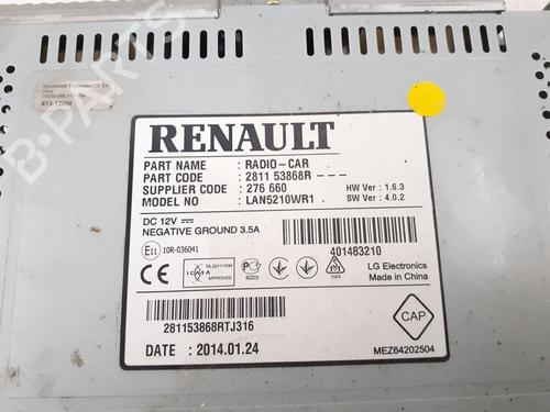 Radio RENAULT CLIO IV (BH_) 1.5 dCi 90 (90 hp) 24791358