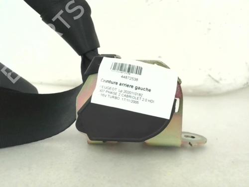 Venstre bak beltestrammer PEUGEOT 307 CC (3B) 2.0 HDi 135 | BP24779002C89 