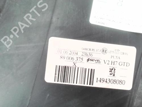 Left headlight PEUGEOT 807 (EB_) 2.0 HDi | BP24781943C28 
