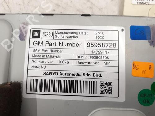 Used Display monitor CHEVROLET ORLANDO (J309) 2.0 D (131 hp) 24784717