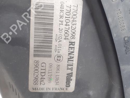 Used Left headlight Left headlight RENAULT SCÉNIC I MPV (JA0/1_, FA0_) 1.6 (JA00, JA16, JA15, JA19, JA1V, JA2B, JA2C, JA0B,... (107 hp) 30898939 30898939