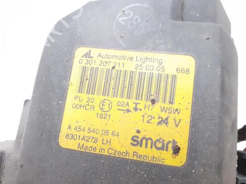 Venstre forlygte SMART FORFOUR (454) 1.5 CDI (454.001) | BP24786384C28 