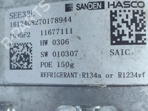 Used AC compressor AC compressor MG MG 4 (EH32) EV (170 hp) 39980606 39980606