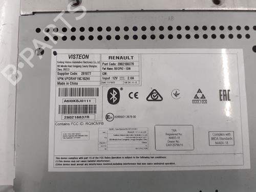 Radio RENAULT TWINGO III (BCM_, BCA_) 1.0 SCe 65 (BCMJ) | BP30157316E6 