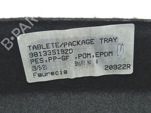 Rear parcel shelf CITROËN C3 III (SX) 1.2 PureTech 82 | BP38764847C85 - Image 5