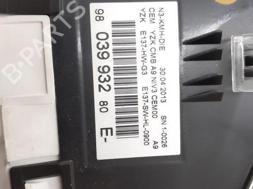 Instrument cluster PEUGEOT 208 I (CA_, CC_) 1.6 HDi | BP24785949C47