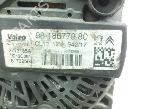 Used Alternator Alternator PEUGEOT 208 I (CA_, CC_) 1.2 VTi 68 / PureTech 68 (68 hp) 24796727 24796727