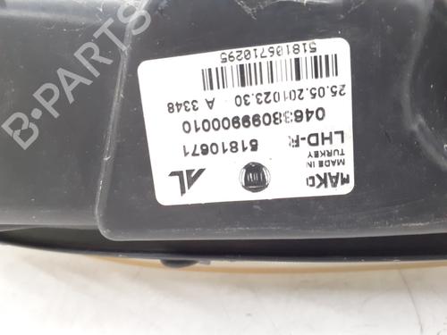 Højre forlygte FIAT DOBLO Cargo (263_) 1.6 D Multijet (263WXD1B, 263WXR1B, 263WXX1B, 263ZXD1B,... | BP32109497C29 