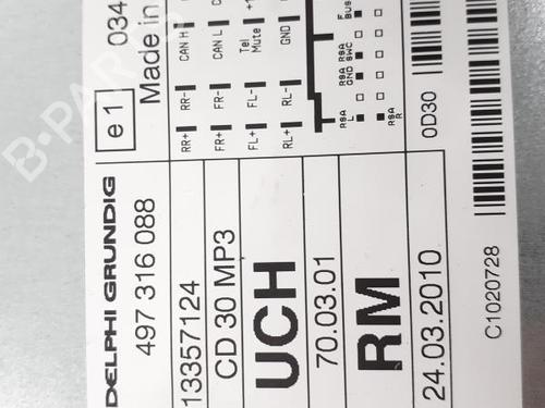 Radio OPEL CORSA D (S07) 1.3 CDTI (L08, L68) | BP24782133E6 