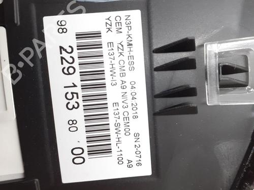 Instrument cluster PEUGEOT 208 I (CA_, CC_) 1.2 THP 110 | BP24789035C47 