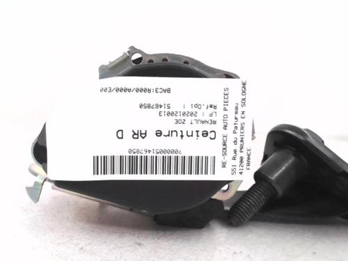 Rear right seatbelt RENAULT ZOE (BFM_) ZOE (BFMC, BFMD) | BP24781195I28 - Image 5