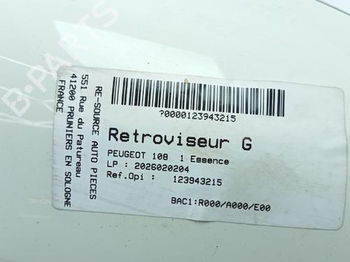 Retrovisor esquerdo PEUGEOT 108 1.0 VTi | BP38485322C26 - Image 2