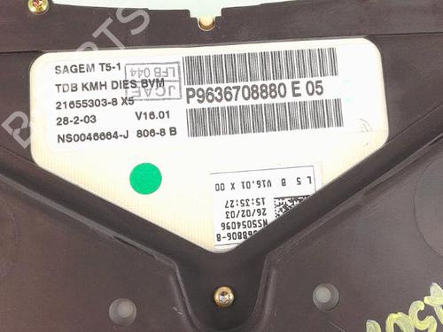 Instrument cluster PEUGEOT 307 (3A/C) 2.0 HDi 110 | BP27663642C47 