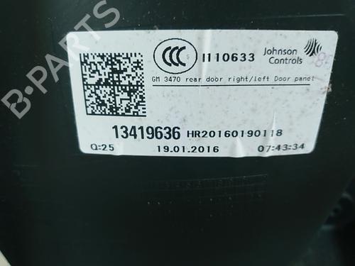 Rear right panel OPEL ZAFIRA TOURER C (P12) 1.6 CDTI (75) | BP30462404C61 