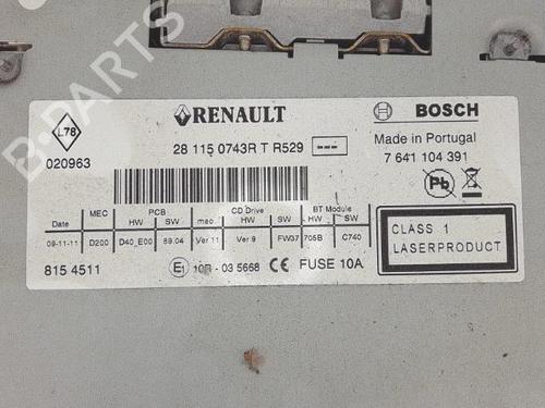 Radio RENAULT MEGANE III Hatchback (BZ0/1_, B3_) 1.5 dCi (BZ09, BZ0D, BZ1W, BZ29, BZ14) | BP25356161E6 