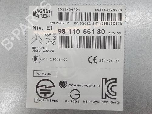 Radio PEUGEOT 208 I (CA_, CC_) 1.2 VTI 82 | BP28680817E6