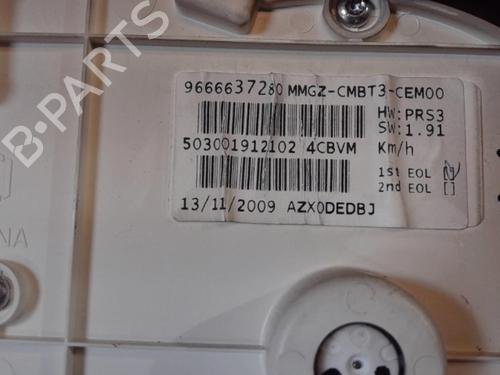 Used Instrument cluster PEUGEOT 206+ (2L_, 2M_) 1.4 HDi eco 70 (68 hp) 25366799