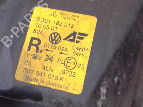 Used Right headlight Right headlight SEAT ALHAMBRA (7V8, 7V9) 1.9 TDI (115 hp) 25372832 25372832