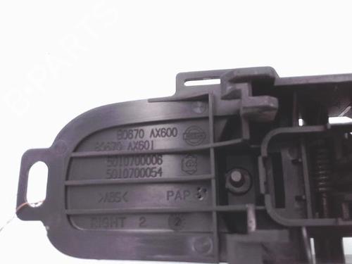 Front right interior door handle NISSAN MICRA III (K12) 1.2 16V | BP25364089I14 