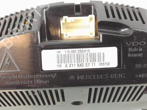 Used Instrument cluster Instrument cluster MERCEDES-BENZ E-CLASS T-Model (S211) E 270 T CDI (211.216) (177 hp) 25362220 25362220