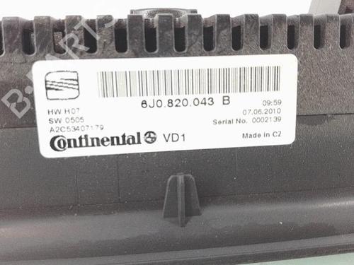 Climate control SEAT IBIZA IV (6J5, 6P1) 1.6 TDI | BP25371076I5 