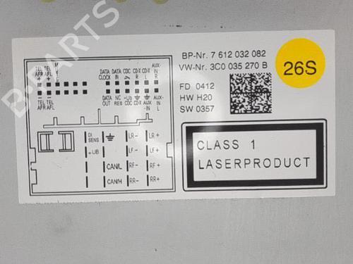 Radio VW GOLF VI (5K1) 2.0 TDI | BP29287708E6