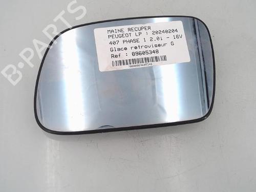 Used Left mirror glass PEUGEOT 407 (6D_) 2.0 16V (6DRFJC, 6DRFJE, 6DRFJF) (140 hp) 25368516