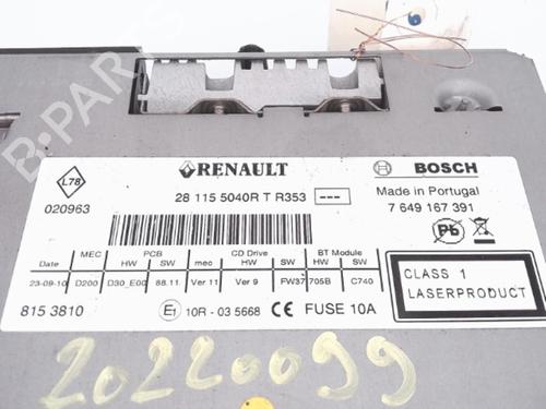 Used Radio RENAULT SCÉNIC III (JZ0/1_) 1.5 dCi (110 hp) 25351330