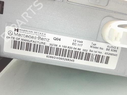 Radio MERCEDES-BENZ A-CLASS (W169) A 180 CDI (169.007, 169.307) | BP29822911E6