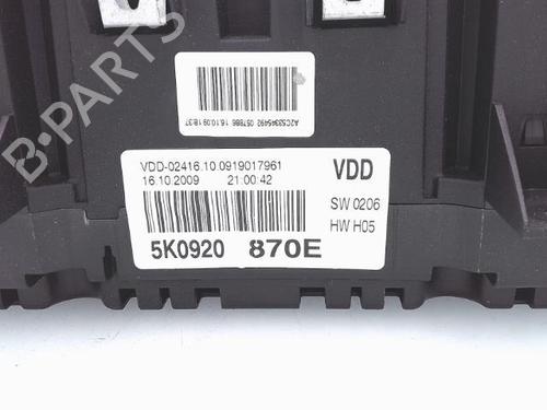 Instrument cluster VW GOLF VI (5K1) 2.0 TDI | BP25350819C47 