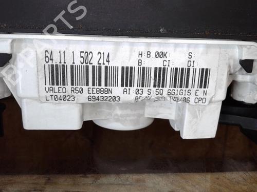 Airco bedieningspaneel MINI MINI (R50, R53) One (90 hp) 25364934