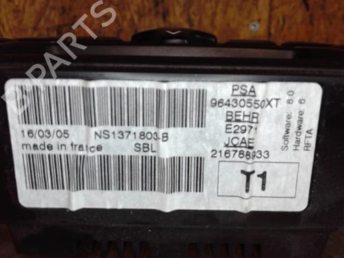 Climate control PEUGEOT 206 CC (2D) 1.6 HDi 110 | BP25355807I5 