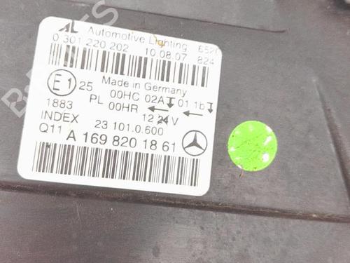 Used Right headlight Right headlight MERCEDES-BENZ B-CLASS Sports Tourer (W245) B 180 CDI (245.207) (109 hp) 32321869 32321869