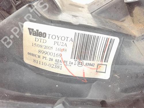 Right headlight TOYOTA COROLLA (_E12_) 2.0 D-4D (CDE120R, CDE120L_) | BP25349571C29 