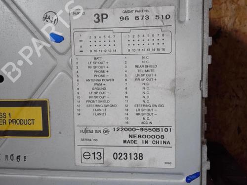 Radio CHEVROLET CAPTIVA (C100, C140) 2.0 D 4WD | BP25367125E6 