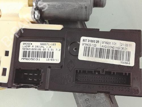 Used Front left window mechanism Front left window mechanism RENAULT LAGUNA III (BT0/1) 1.5 dCi (BT00, BT0A, BT0T, BT1J) (110 hp) 25371330 25371330