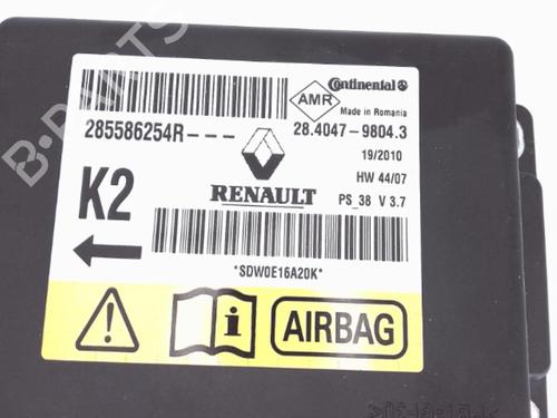 ECU airbags RENAULT MEGANE III Coupe (DZ0/1_) 1.9 dCi (DZ0N, DZ0J, DZ1J, DZ1K) | BP25355402M53 