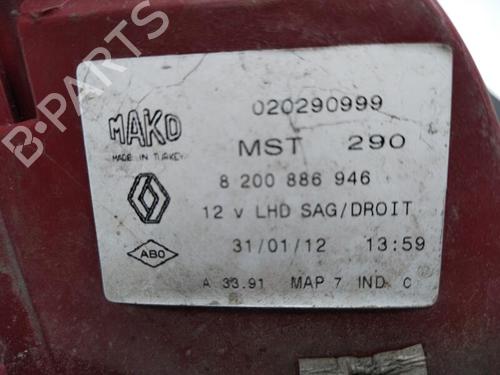 Right taillight RENAULT CLIO III (BR0/1, CR0/1) 1.5 dCi (C/BR0G, C/BR1G) | BP25354949C35 