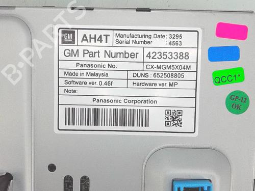 Multifunctionele display OPEL ZAFIRA TOURER C (P12) 1.6 CDTI (75) | BP30458761C48