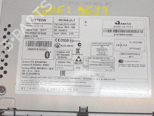 Radio RENAULT TRAFIC III Van (FG_) 1.6 dCi 115 (FGMD) | BP37734823E6 - Image 6