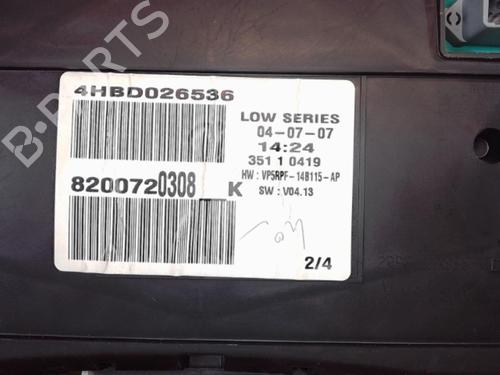 Used Instrument cluster RENAULT MEGANE II Estate (KM0/1_) 1.5 dCi (KM16, KM1E) (106 hp) 25358703