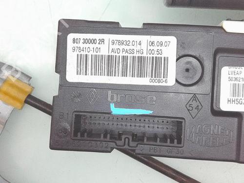 Used Front right window mechanism Front right window mechanism RENAULT LAGUNA III (BT0/1) 1.5 dCi (BT00, BT0A, BT0T, BT1J) (110 hp) 31857128 31857128