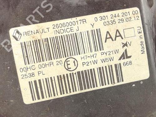 Left headlight RENAULT MEGANE III Hatchback (BZ0/1_, B3_) 1.5 dCi (BZ0C) | BP25370600C28