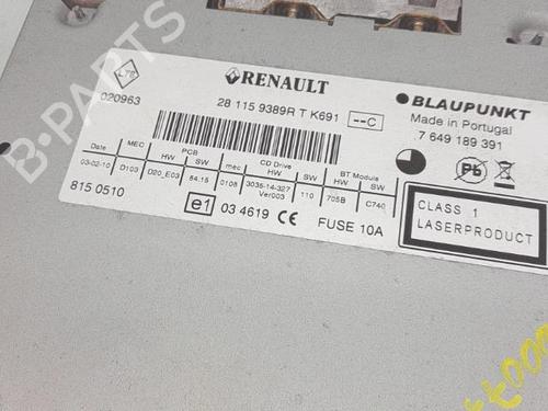 Bilradio Bilradio RENAULT MEGANE III Hatchback (BZ0/1_, B3_) 1.5 dCi (BZ09, BZ0D, BZ1W, BZ29, BZ14) (110 hp) 36654582 36654582