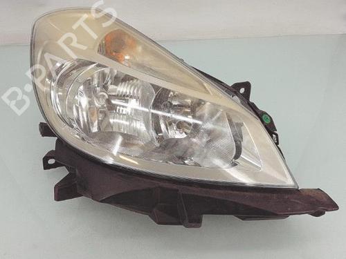 Used Right headlight RENAULT CLIO III (BR0/1, CR0/1) 1.2 16V (BR02, BR0J, BR11, CR02, CR0J, CR11) (75 hp) 29166056
