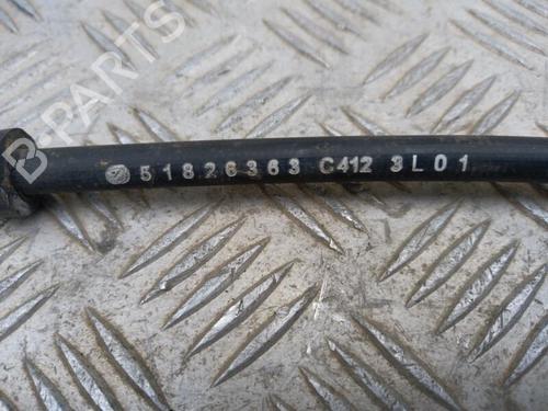 Used Handbrake cable FIAT 500 C (312_) 0.9 (312AXM1B) (105 hp) 25355311