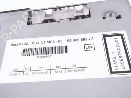 Sistema audio CITROËN BERLINGO MULTISPACE (B9) 1.6 HDi 110 | BP25354865E6 